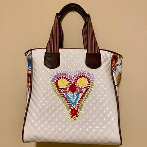 RARE 💘 CONSUELA Classic Tote Blanca EUC